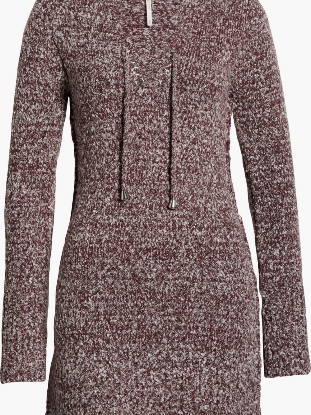 Free People NWT Milena Knit Mini Dress - Dusty Mauve - Picture 6 of 10